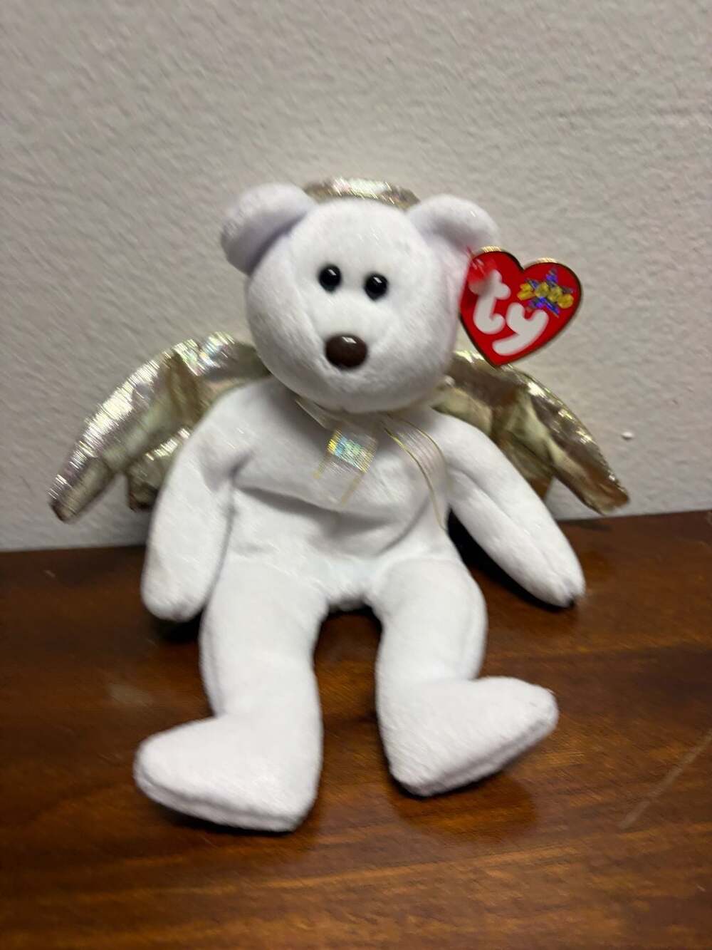 Ty Beanie Babies Halo II Angel Bear 2000 Plush